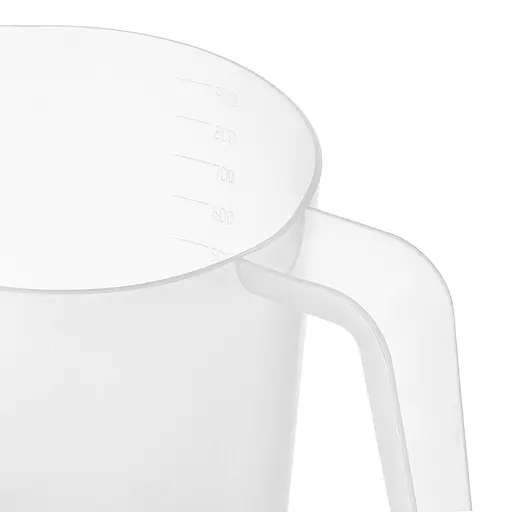 Кружка мерная пластмассовая с ручкой и носиком для выпечки 900 мл, Мед Прозрачный 85532 - фото 5