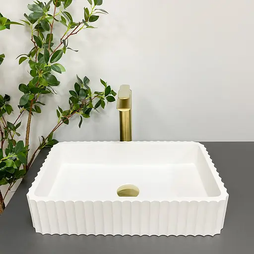 Умивальник VBI Florentia white matt накладний VBI-015000, Білий матовий - фото 5