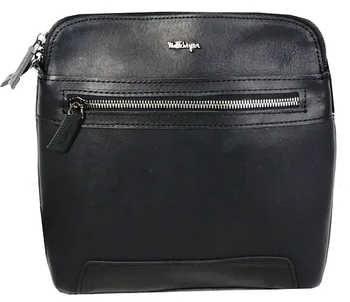 Мужская кожаная сумка на плечо Mykhail Ikhtyar 23х23х3,5 см sum0023008 - фото 2