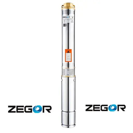 Насос глибинний відцентровий Zegor 3,5SDM312-0,75 кабель 8 м + ремкомплект 30412 - фото 2