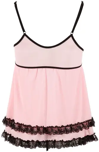Комплект Cottelli Collection Lingerie Babydoll and String M розовый - фото 5