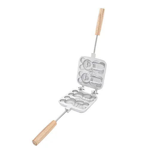 Форма алюминиевая для выпечки больших мишек Барни, Ласунка Золотистый 81908 - фото 1