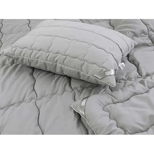 Набор Руно Grey одеяло 140х205 см + подушка силиконовая 50х70 см 924.52Grey - фото 2