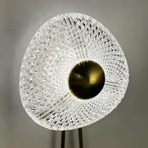 Вишукане декоративне латунне бра з імітацією квітки Арт. W 075 AB Line F - фото 8