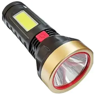 Фонарь ручной аккумуляторный Bailong LED BL-X15 аккумуляторный USB боковая подсветка COB Черный - фото 1
