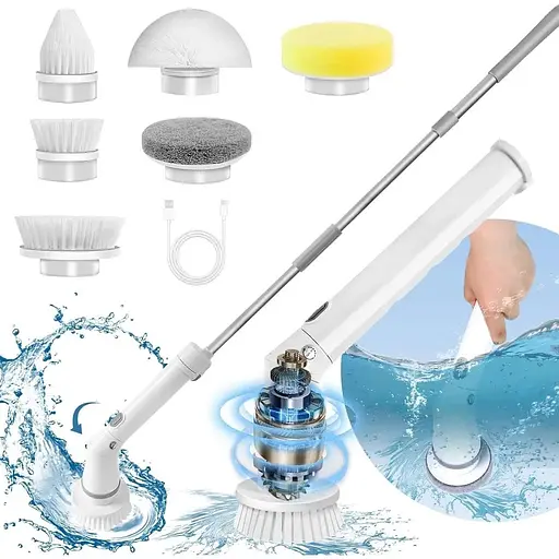 Побутова щітка 6 змінних насадок для чищення