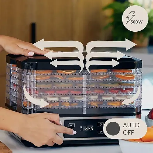 Сушарка для овочів, фруктів та грибів Zeegma Dry Chef Silver дегідратор - фото 6