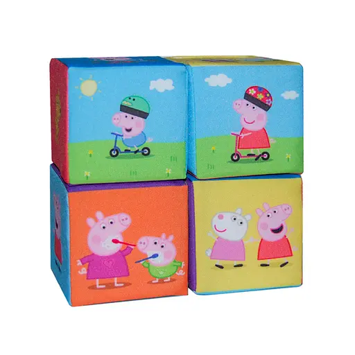 Набор мягких кубиков "Свинка Пеппа" Macik МС 080602-01 - фото 4