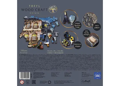 Пазл Trefl деревянный фигурный Французская аллея 1000 эл. (20142) - фото 6