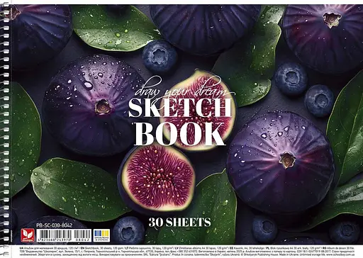 Комплект 3шт. альбомов для рисования. Альбом Школярик А4 30 л. 120г/м2 8042 4823088243970 - фото 4
