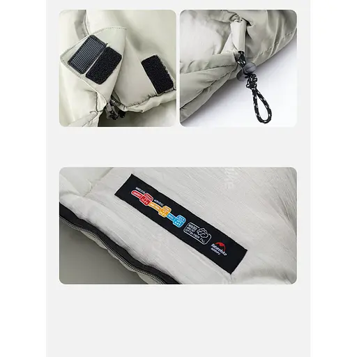 Спальний мішок з капюшоном Naturehike M300 CNK2350WS023 правий (Сірий) - фото 5