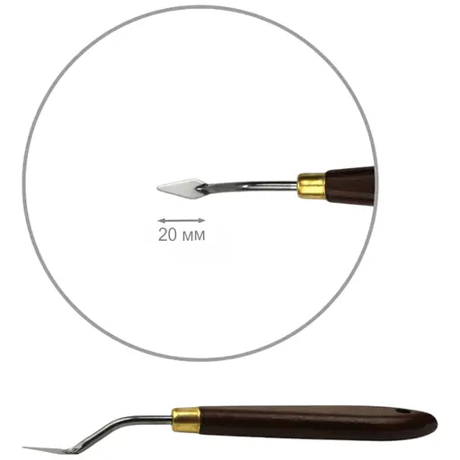 Мастихин Rosa Gallery Classic №37 длина 2 см ромб мини - фото 1