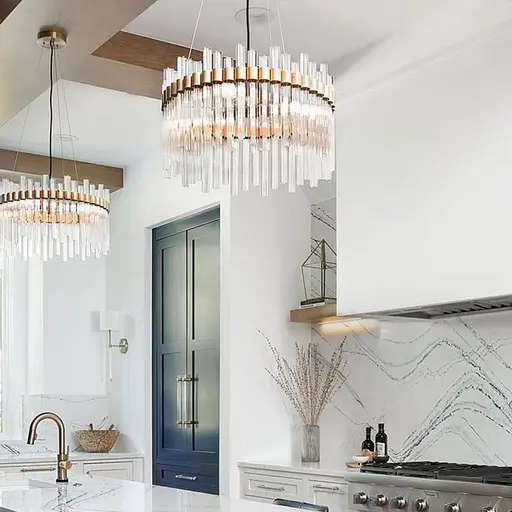 Элегантная модель подвесной люстры Ø 60 см Ст. MJ 230-600 AB | Line F - фото 7