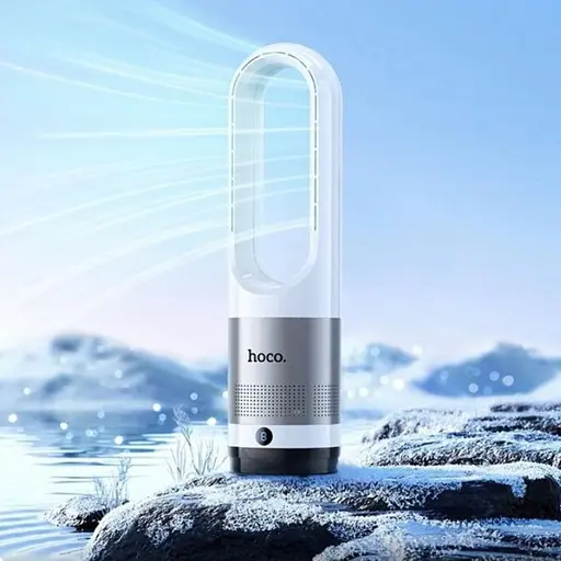 Вентилятор Hoco DF14 підлоговий бездротовий білий - фото 3