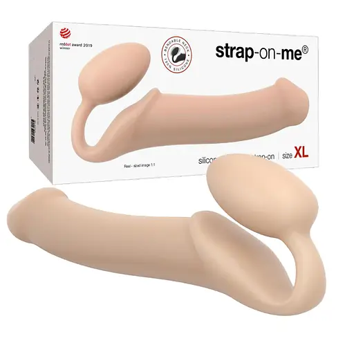Безремневой страпон Strap-On-Me XL 25.5 см телесный - фото 2