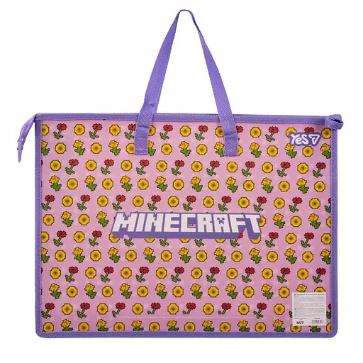 Папка - портфель Yes FC на молнии с тканевыми ручками Minecraft Bees (492358) - фото 4