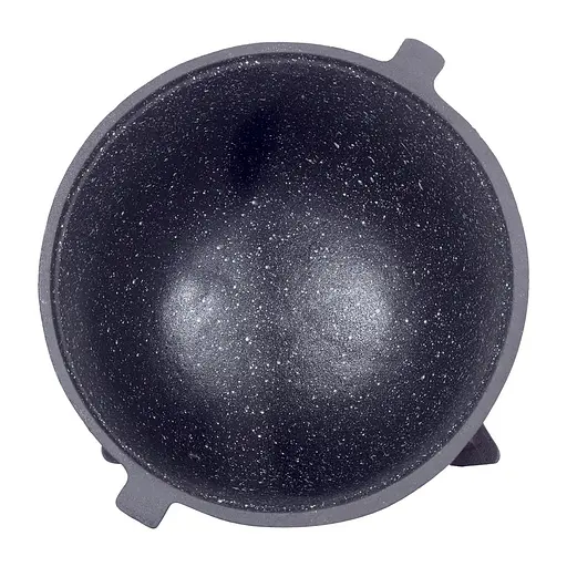 Казан чавунний емальований 4 л з кришкою для приготування їжі на вогні та плиті KM-4800M, Kamille 87469 - фото 10