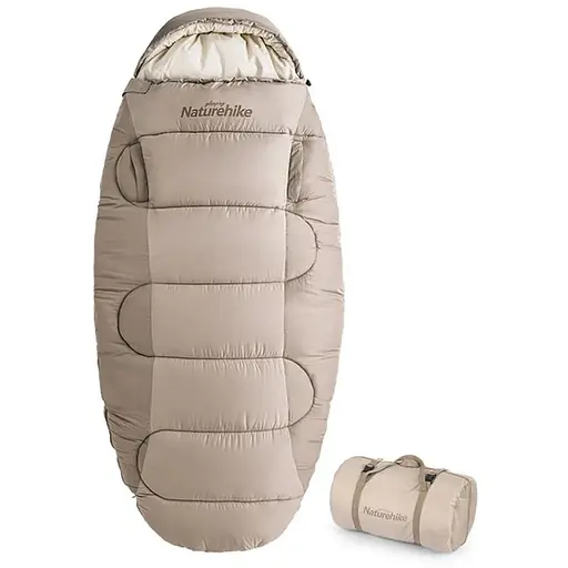 Спальный мешок овальный Naturehike PS300 CNK2350WS026, бежевый