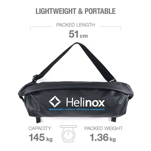 Крісло Helinox Incline Festival Chair Black (1053-10506) - фото 4