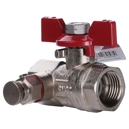 Кран кульовий повнопрохідний Arco VA30 1/2″ 152203 з краном Маєвського - фото 1