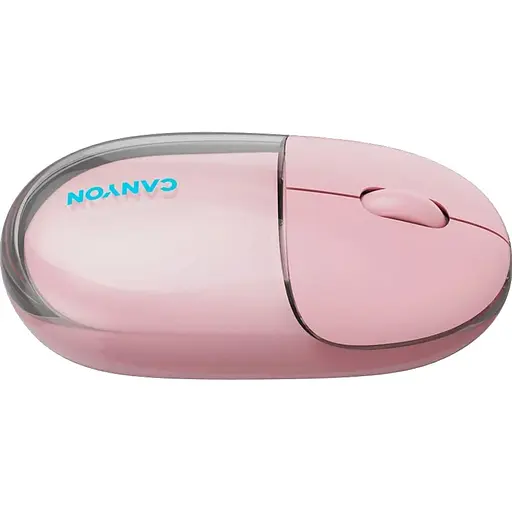 Миша Canyon OnClick 24 BT/ Wireless Transparent/Pink (CNS-CMSW24P) - фото 9