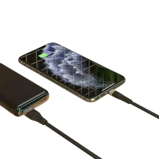 Кабель силиконовый Hoco X53 Angel USB - Lightning черный - фото 1