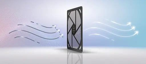 SilverStone Пиловой фильтр для вентилятора FF181B 180мм черный магнитный - фото 2