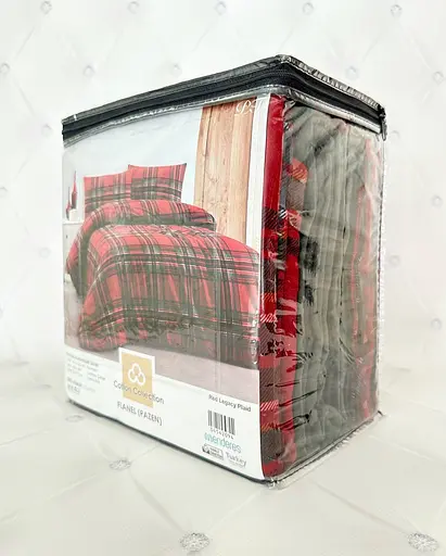 Постільна білизна Red Legacy Plaid Фланель Cotton Collection pbe0051278 - фото 3