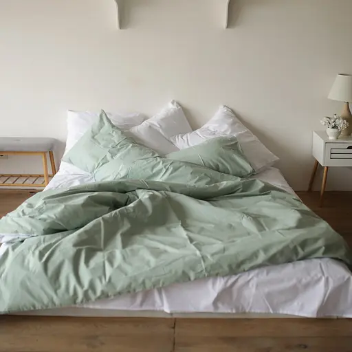 Комплект постельного белья Кретон 100% мятный хлопок Mint - двуспальный - фото 1