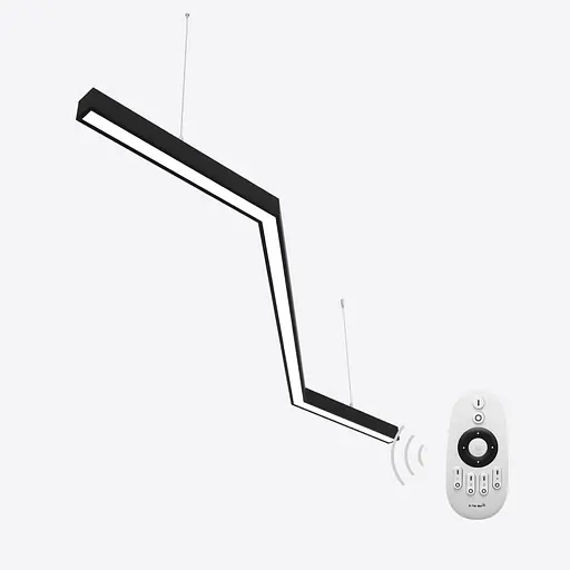 Керований світлодіодний світильник X-LED 80ВТ Зигзаг чорний (1450*555*43) LSNZ-80db - фото 1