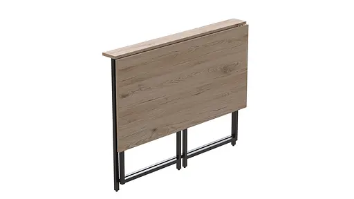 Стіл розкладний Моріс Ferrum-decor 750x1000x600 Чорний метал ДСП Дуб Сан-Марино 16 мм (FRD-104670) - фото 5