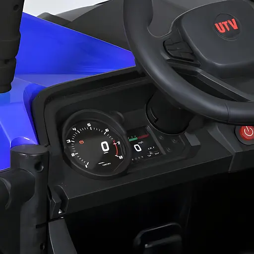 Електромобіль дитячий Bambi M 5911EBLR-4-2 24V на 2 моторах та USB для музики блакитно-синій - фото 4