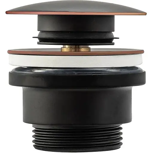 Донний клапан для умивальника Rea click-clack Old Black REA-A5218, Чорний - фото 1