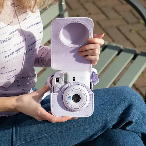 Набор камера Fujifilm Instax Mini 12, Фотобумага 20шт, Чехол, Фотоальбом 108 фото, Фоторамка Фиолетовый - фото 8