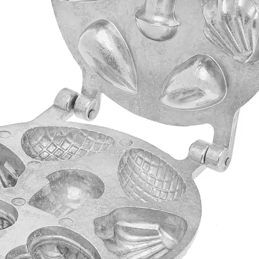 Форма для выпечки орешков орешница ассорти (сердечки, шишки, ракушки, грибочки), ХЕАЗ 81840 - фото 5