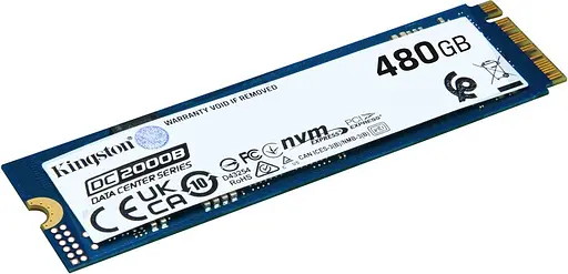Накопичувач внутрішній SSD M.2 Kingston DC2000B 480G NVMe 2280 PCIe 4.0 x4 3D NAND TLC - фото 2