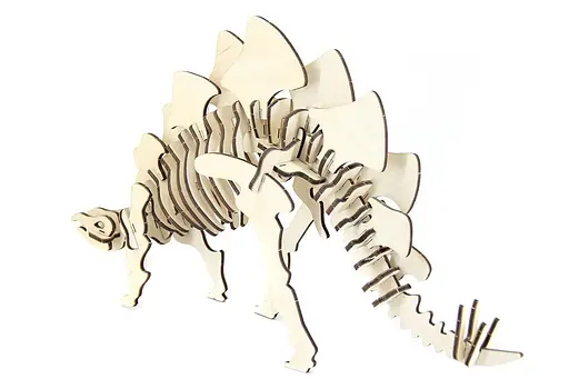 Дерев'яний конструктор "Стегозавр" 50 деталей - фото 5