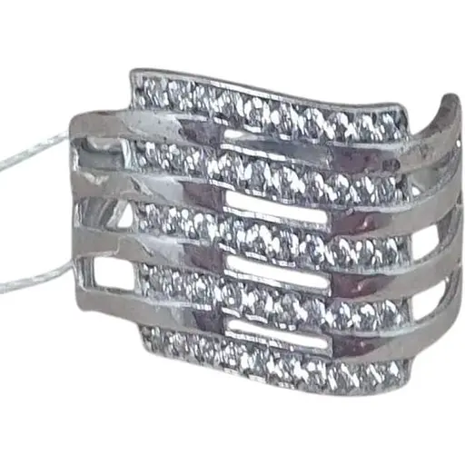 Серебряное кольцо Империя золота с фианитами. КВ714С 18,5