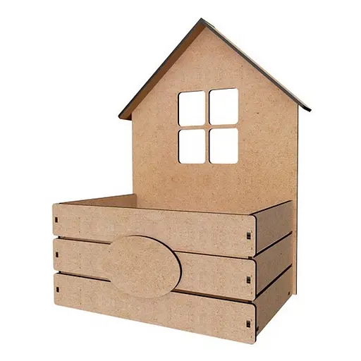 Заготовка для декорування "Будиночок з віконцем" Fabrika Decoru FDPO-406 - фото 1