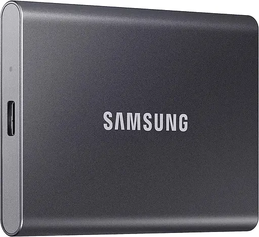 Портативный SSD Samsung 1 ТБ USB 3.2 Gen 2 Type-C T7 Серый - фото 4