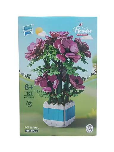 3D конструктор Flowers Розовая орхидея на 1067 деталей (25-133) - фото 2