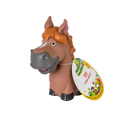 Детская игрушка для купания "Брызгающие животные фермы лошадка" 8753_конячка коричнева