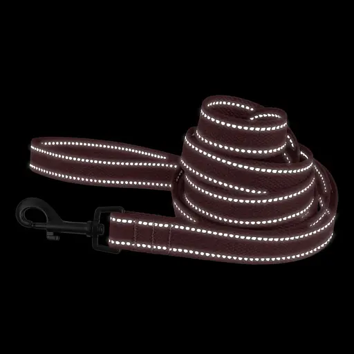 Поводок для собак Barksi Сotton с карабином квадратное ушко 200x1.6 см красный - фото 6