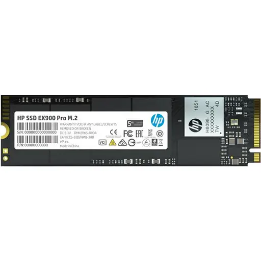 Накопитель SSD HP m.2 NVMe 512Gb EX900 Pro PCI-E 3.0x4 3D NAND 480 500 (9XL76AA) - фото 1