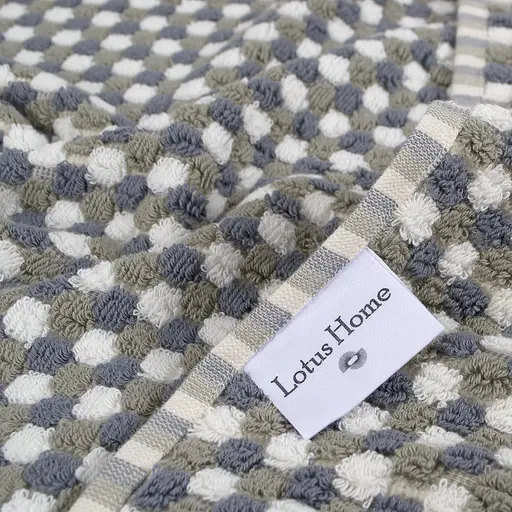Рушник Lotus Home Ruta grey сiрий 70х140 см (svt-2000022349642) - фото 8