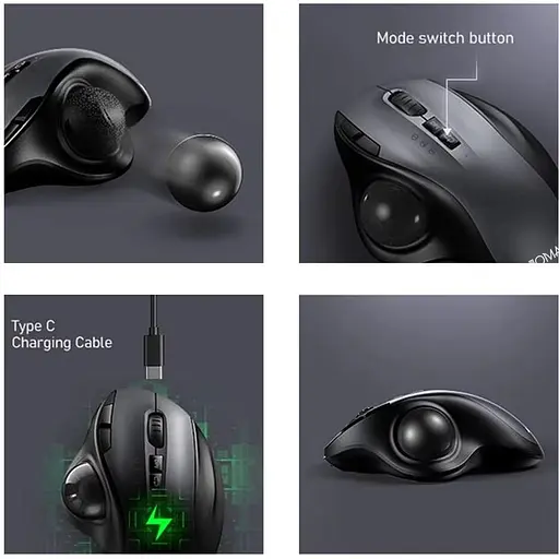 Миша бездротова JOMAA MT50 2,4G Bluetooth Чорний - фото 5