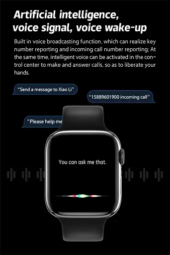 Смарт-часы Lige BW0445 с силиконовым ремешком Black (17796) - фото 10