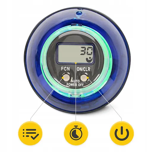 Тренажер для кисті та зап'ятстя 4Fizjo Power Ball гіроскопічний Blue/Yellow (P-5905973402224) - фото 7