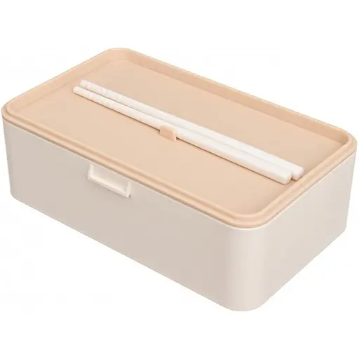 Ланч-бокс Laprida з паличками 900 мл бежевий (64-1146) - фото 2