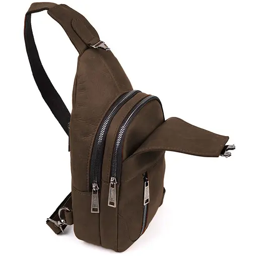 Кожаный мужской рюкзак TARWA 17х7х33,5 см sum0026634 - фото 2